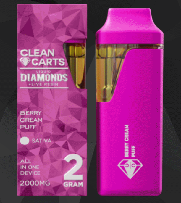Berry Cream Puff Disposable Vape – Clean Carts